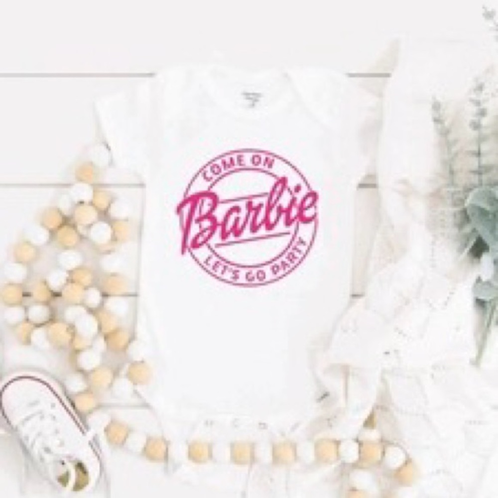 3 for $20! Barbie onesie EUC 6-12m